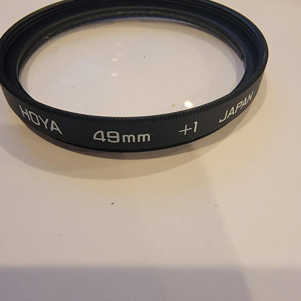 Hoya 49mm +1 Macro Close Up Lens Filter Black Japan Camera Non-Reflex Photo